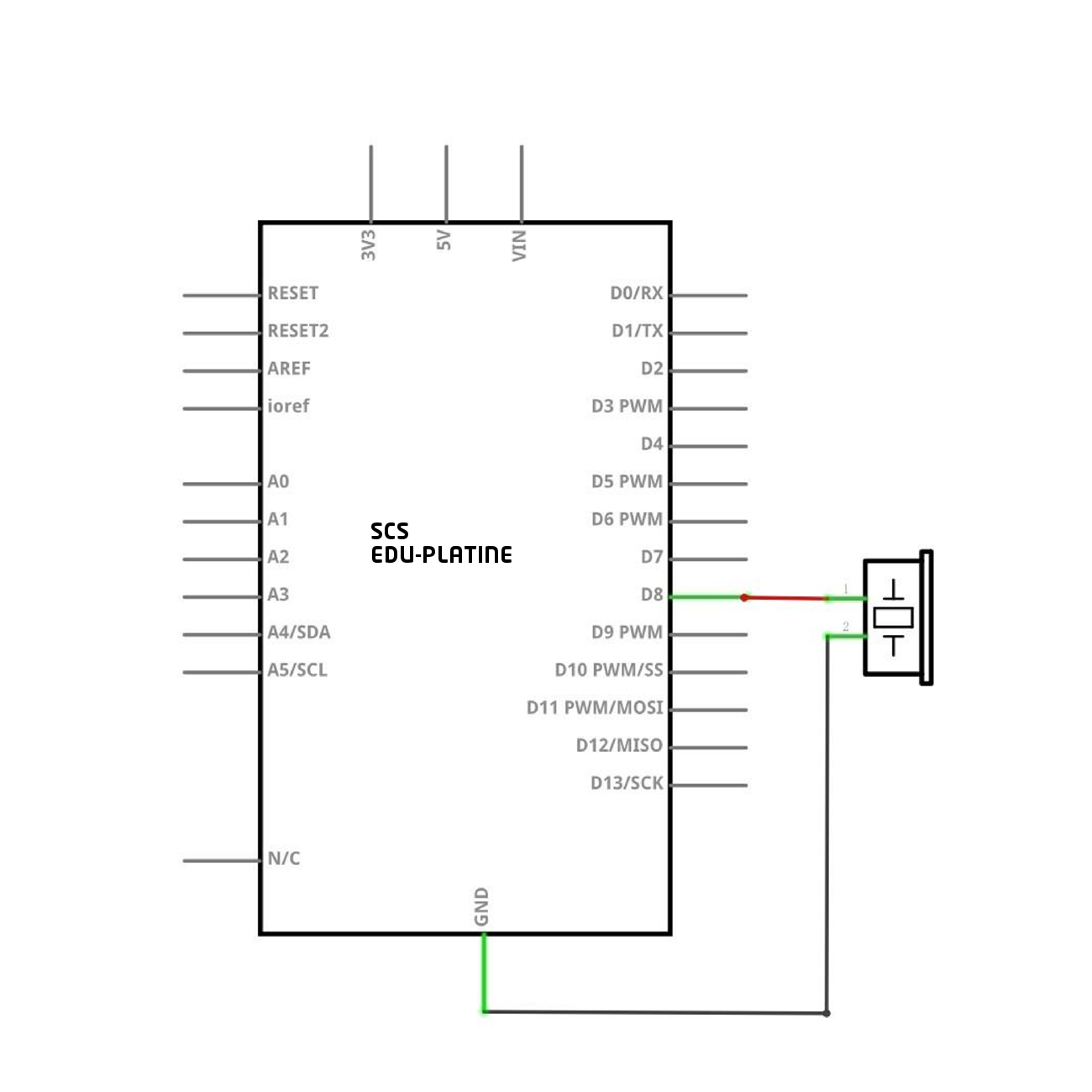 Verbindungsschema Passiver Buzzer